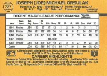 Joe Orsulak  baseball card collectible - Main Image 2