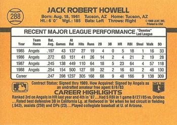 Jack Howell  baseball card collectible - Main Image 2