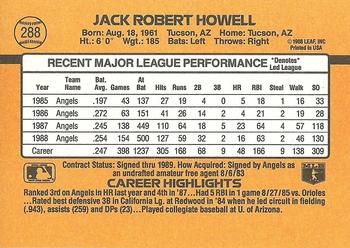 Jack Howell  baseball card collectible - Main Image 2