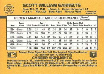 Scott Garrelts  baseball card collectible - Main Image 2