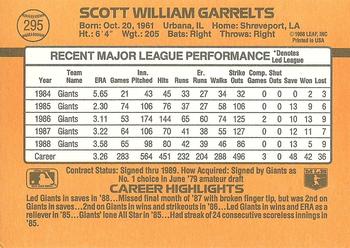 Scott Garrelts  baseball card collectible - Main Image 2