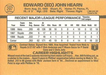 Ed Hearn  baseball card collectible - Main Image 2