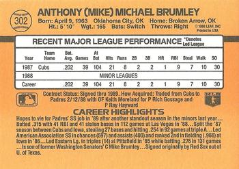 Mike Brumley  baseball card collectible - Main Image 2