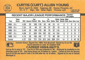 Curt Young  baseball card collectible - Main Image 2