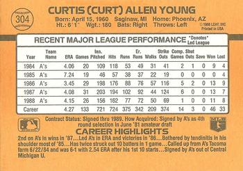Curt Young  baseball card collectible - Main Image 2