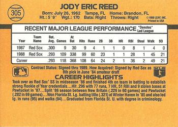 Jody Reed  baseball card collectible - Main Image 2