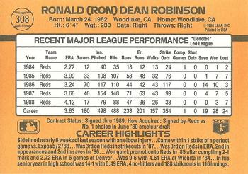 Ron Robinson  baseball card collectible - Main Image 2