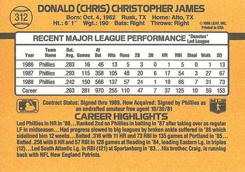 Chris James  baseball card collectible - Main Image 2