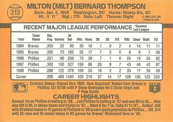 Milt Thompson  baseball card collectible - Main Image 2
