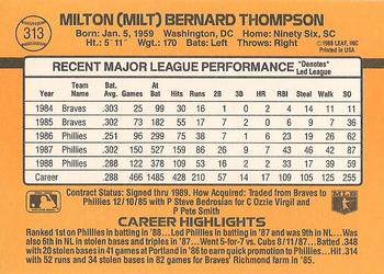 Milt Thompson  baseball card collectible - Main Image 2