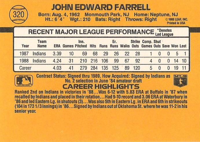 John Farrell  baseball card collectible - Main Image 2