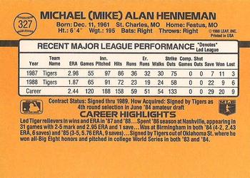 Mike Henneman  baseball card collectible - Main Image 2