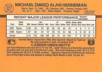 Mike Henneman  baseball card collectible - Main Image 2