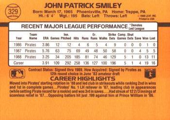 John Smiley  baseball card collectible - Main Image 2