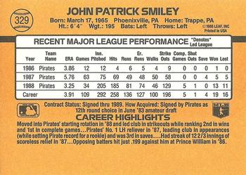 John Smiley  baseball card collectible - Main Image 2
