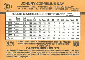 Johnny Ray  baseball card collectible - Main Image 2