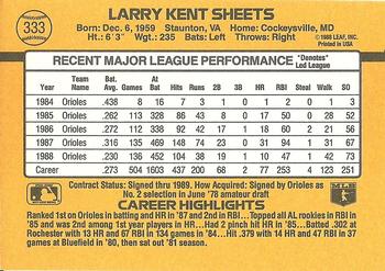 Larry Sheets  baseball card collectible - Main Image 2
