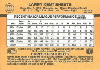 Larry Sheets  baseball card collectible - Main Image 2