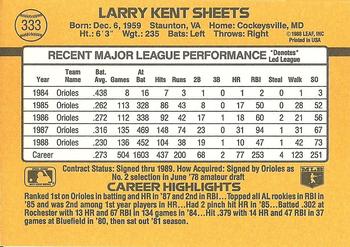 Larry Sheets  baseball card collectible - Main Image 2