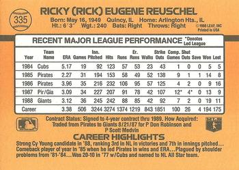 Rick Reuschel  baseball card collectible - Main Image 2