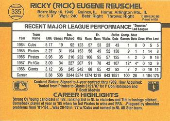 Rick Reuschel  baseball card collectible - Main Image 2