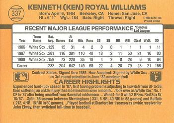 Ken Williams  baseball card collectible - Main Image 2
