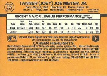 Joey Meyer  baseball card collectible - Main Image 2
