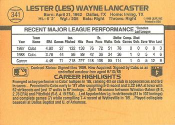 Les Lancaster  baseball card collectible - Main Image 2