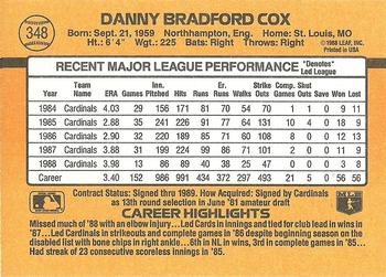 Danny Cox  baseball card collectible - Main Image 2