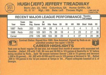 Jeff Treadway  baseball card collectible - Main Image 2
