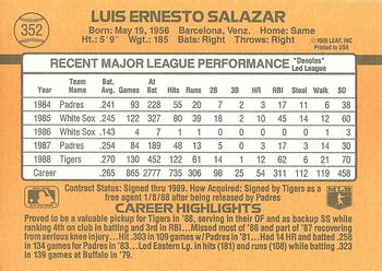 Luis Salazar  baseball card collectible - Main Image 2