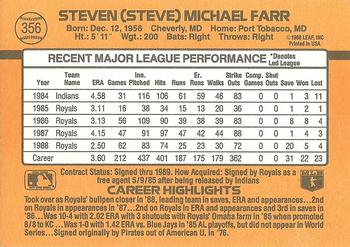Steve Farr  baseball card collectible - Main Image 2