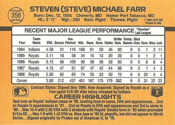 Steve Farr  baseball card collectible - Main Image 2
