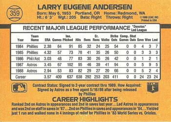 Larry Andersen  baseball card collectible - Main Image 2