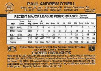 Paul O’Neill  baseball card collectible - Main Image 2