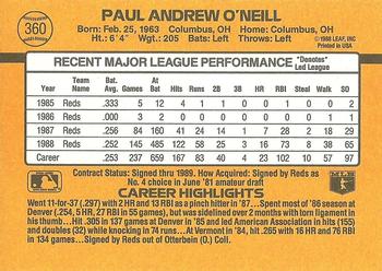 Paul O’Neill  baseball card collectible - Main Image 2