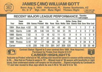 Jim Gott  baseball card collectible - Main Image 2