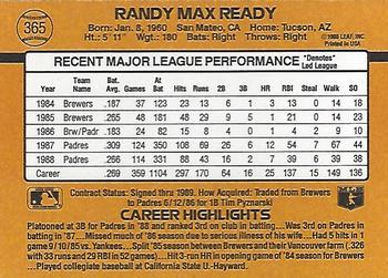 Randy Ready  baseball card collectible - Main Image 2