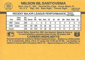 Nelson Santovenia  baseball card collectible - Main Image 2