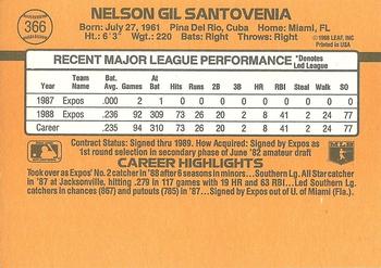 Nelson Santovenia  baseball card collectible - Main Image 2