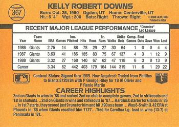 Kelly Downs  baseball card collectible - Main Image 2