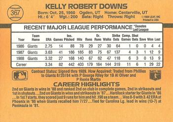 Kelly Downs  baseball card collectible - Main Image 2