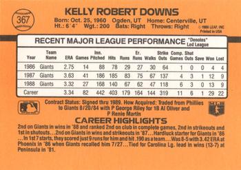 Kelly Downs  baseball card collectible - Main Image 2