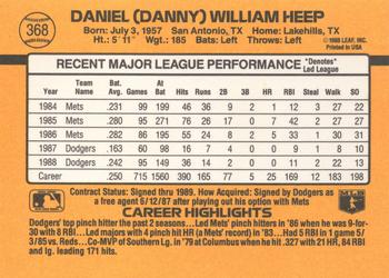 Danny Heep  baseball card collectible - Main Image 2
