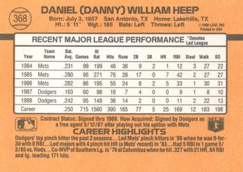 Danny Heep  baseball card collectible - Main Image 2