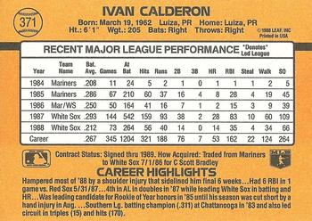 Ivan Calderon  baseball card collectible - Main Image 2