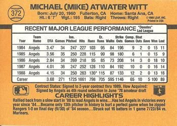 Mike Witt  baseball card collectible - Main Image 2