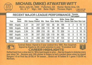 Mike Witt  baseball card collectible - Main Image 2