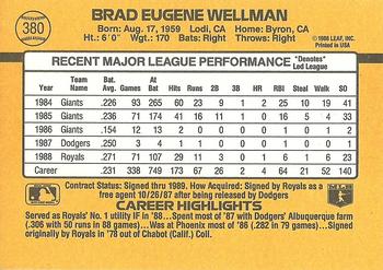 Brad Wellman  baseball card collectible - Main Image 2
