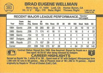 Brad Wellman  baseball card collectible - Main Image 2